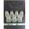 Image 1 : (7) Frosted Glass Lamp/Light Fixture Shades 5" x 4"