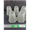 Image 2 : (7) Frosted Glass Lamp/Light Fixture Shades 5" x 4"