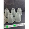 Image 3 : (7) Frosted Glass Lamp/Light Fixture Shades 5" x 4"