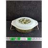 Image 1 : Vintage Pyrex "Spring Blossom" Casserole Dish with Serving Tray