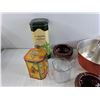 Image 2 : Vintage Tins, Ceramic Ash Bowls, Bundt Pans, Measuring Mug