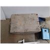 Image 2 : Wood Storage Box 25" x 18" x 10", Vintage Heater, Rope, Grab Bar - Cannot Ship, As Is