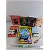 Image 1 : Books - Cream Money, 5000 Awesome Facts, Hunting Humans, Stained Glass Tulip