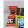 Image 2 : Books - Cream Money, 5000 Awesome Facts, Hunting Humans, Stained Glass Tulip