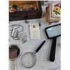 Image 4 : Jewelry Boxes, Magnifying Glasses, Small Mirror, Necklaces, Cotton Swabs, Earrings