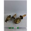 Image 1 : (2)  Vintage Wall Light Fixtures - As Is 13" x 4" x 5"