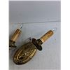 Image 3 : (2)  Vintage Wall Light Fixtures - As Is 13" x 4" x 5"