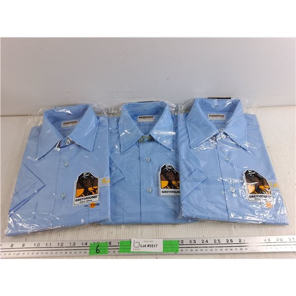 (3) Eatons Grayhound Uniform Shirts - Size 15 1/2