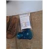 Image 5 : Vanity Fair Ladies Robe - Size M, Sandals, Belt, Fast Drying Tank Top, Blue Glass Dish