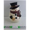 Image 1 : Ceramic Snow Man Cookie Jar
