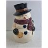 Image 2 : Ceramic Snow Man Cookie Jar