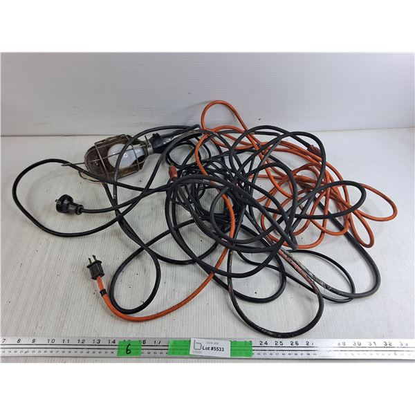 Trouble Light - Powers On, As Is, Extension Cords - As Is, 10ft Long