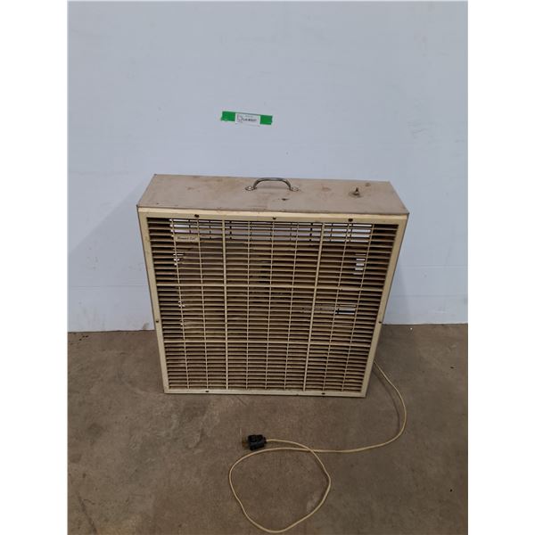 *Monarch Aire Box Fan, Powers On, 8" X 22" X 22", Cannot Ship