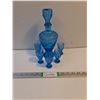 Image 1 : Blue Glass Decanter Set