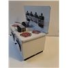 Image 4 : Vintage Miniature Tin Stove with Pots and Pans