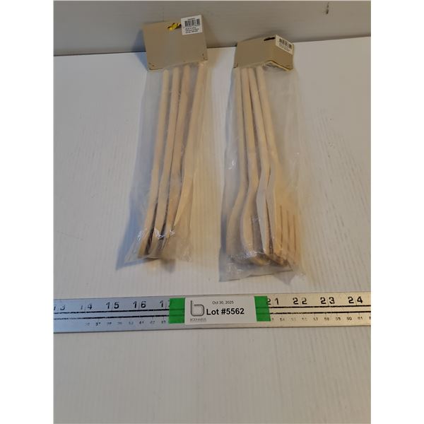 (2) Bags of Wooden Spoons and Forks