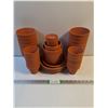 Image 1 : Assorted Terra Cotta Pots and Saucers