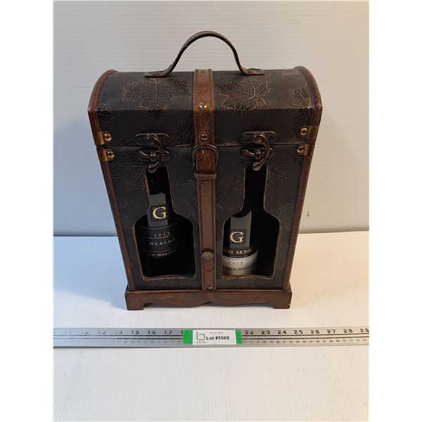 (2) Bottle Wine Case