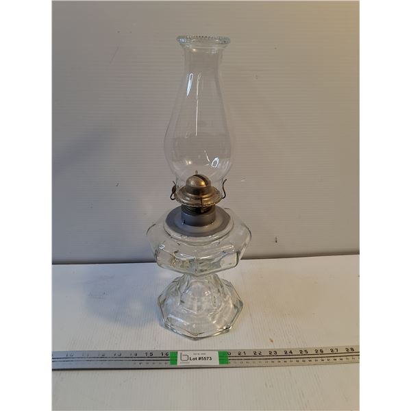 Glass Oil Lantern with Chimney