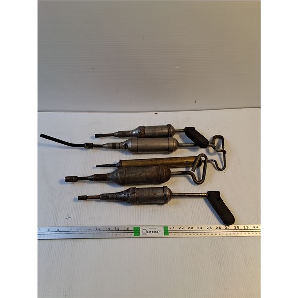 (5) Assorted Grease Guns
