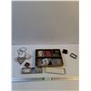 Image 1 : Assorted Jewlery, Pins, and Jewlery Organizer