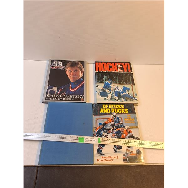 (4) Books: Wayne Gretzky, My Life In Pictures, Hockey; The World Of The Pros, Misc