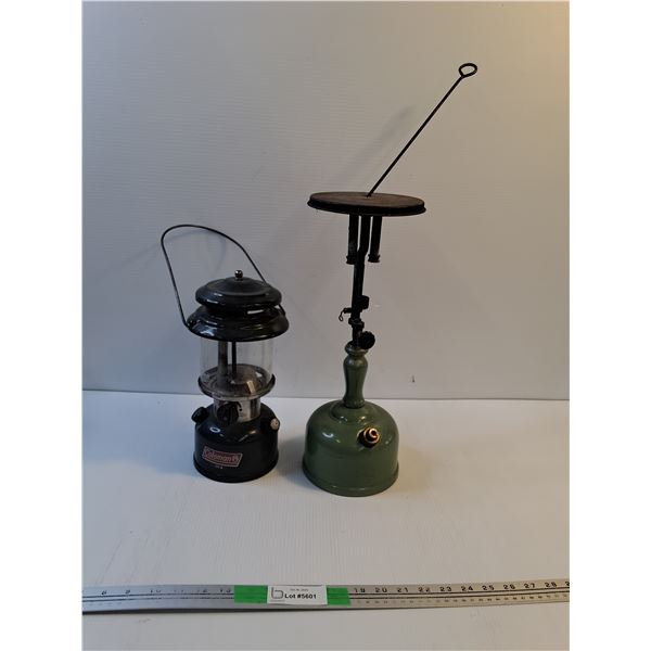 Vintage Coleman 168K Kerosene Lantern & Coleman Liquid Lantern