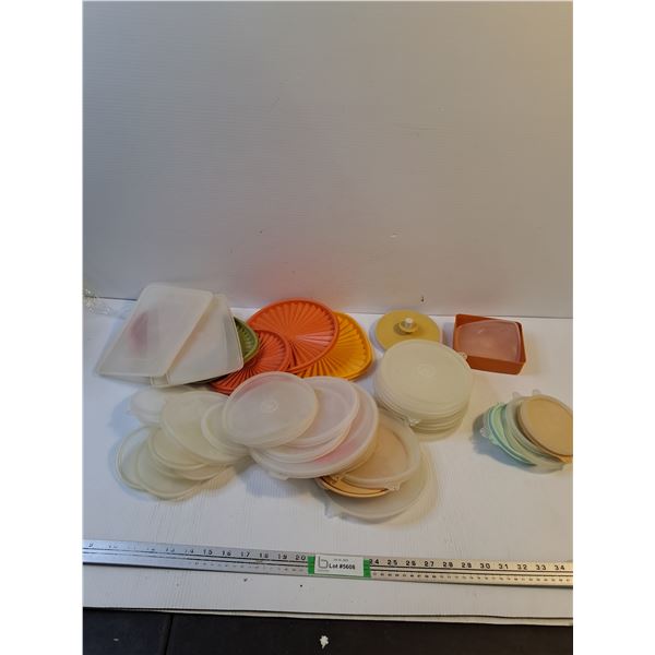 Various Tupperware Lids