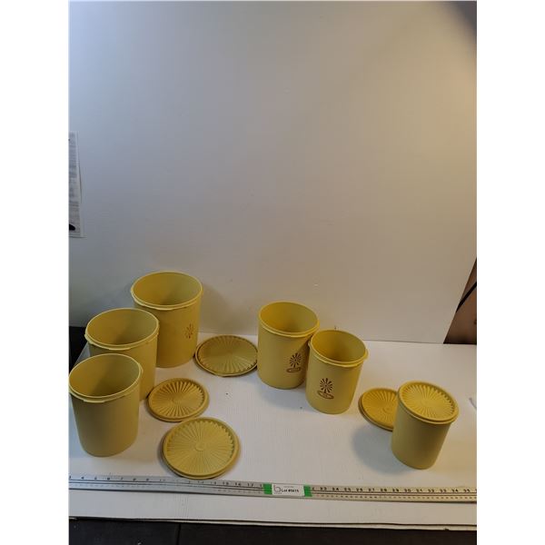 (2) Vintage Tupperware Canister Sets