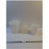 Image 1 : (3) White Vintage Tupperware Containers Up to 8x9"