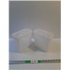 Image 1 : (2) Tupperware Cereal Conatiners 8x3x8"