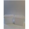 Image 2 : (2) Tupperware Cereal Conatiners 8x3x8"