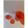 Image 2 : (2) Orange Vintage Tupperware Containers Up to 8x9"