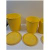 Image 2 : (5) Yellow Vintage Tupperware Containers Up to 7x8"