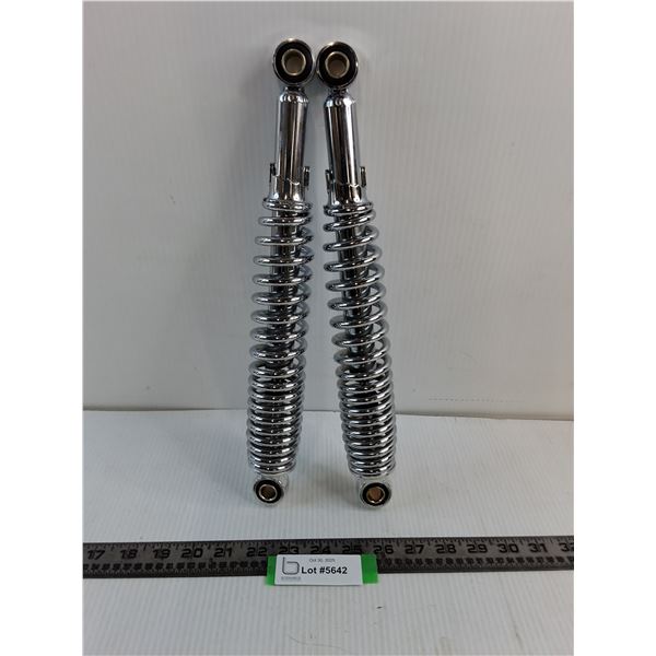 Pair of Motorcycle Shock Absorbers - 14.5" - Appear New