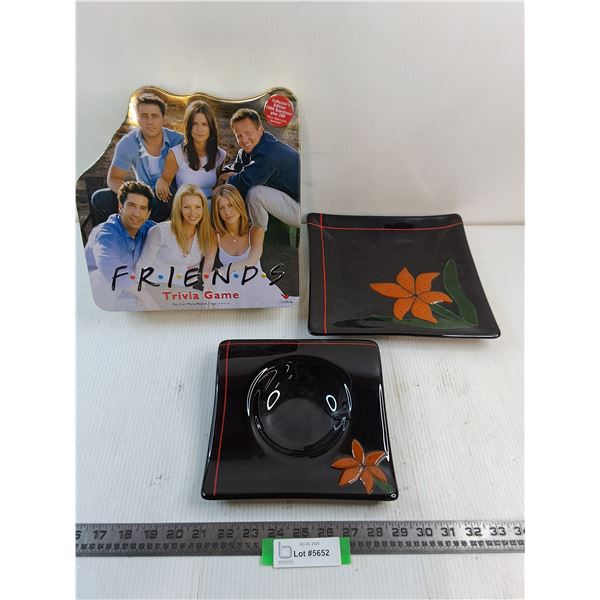 Friends Trivia Game, "Tiger Lily" Ceramic Platters