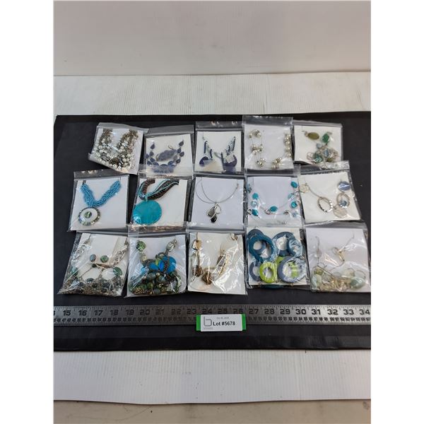 (15) New Costume Jewelry Necklaces