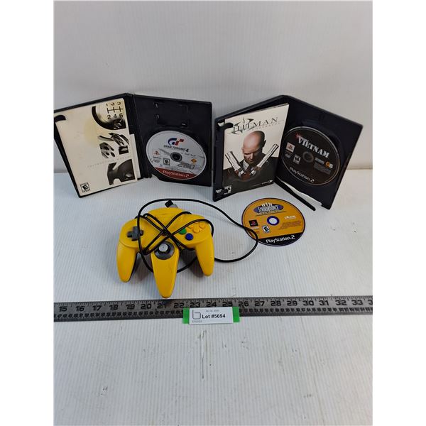 (3) PS2 Games, TTX Controller