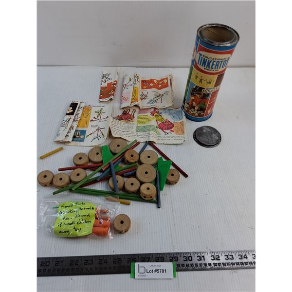 Vintage Can of Tinker Toys