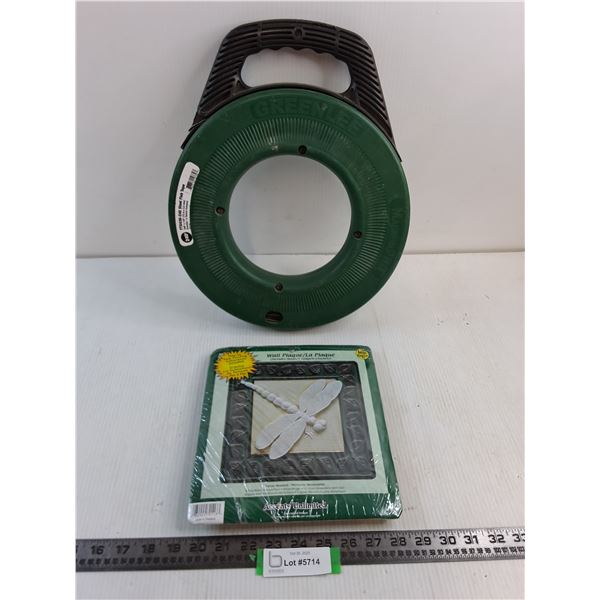 Greenlee 240' Fish Tape, Plaster Craft Wall Plaque - Sealed