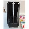 Image 4 : (12) Cooking/Entertaining Books/Magazines, (2) Metal Magazine Holders