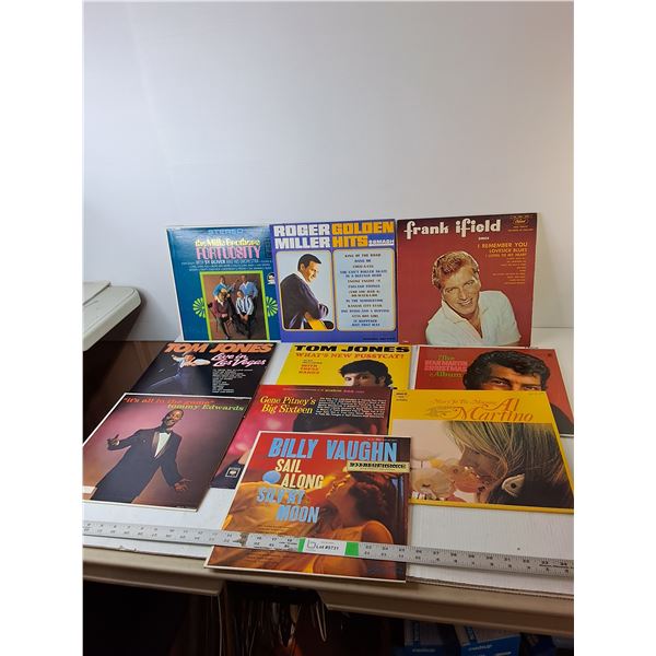 =(10) Records - Dean Martin, Billy Vaughn, Tom Jones, Misc.