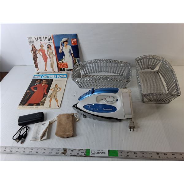 Powerbank, Panasonic Iron- Powers On, Storage Trays, Misc.