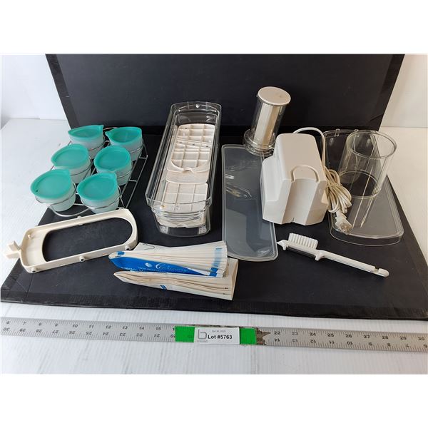 Electric Mandoline Slicer- Powers On, Condiment Containers