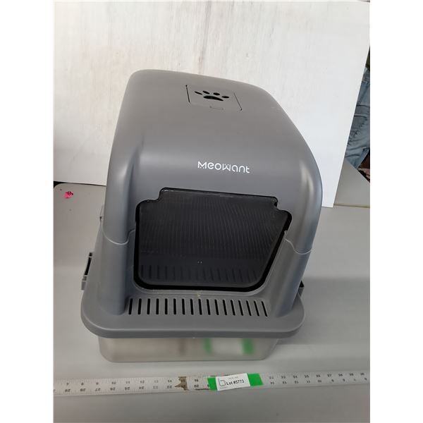 Meowant Cat Litter Box 22" 15.5" x 17.5", Cannot Ship