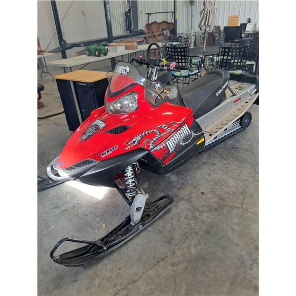 2008 Polaris 600 HO Cleanfire Dragon Snowmobile