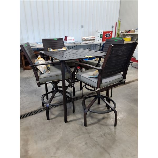 Metal Patio Set, 5 piece plus cushions