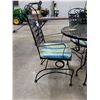 Image 5 : Metal Patio Set, 7 piece plus Cushions and Umbrella