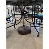 Image 6 : Metal Patio Set, 7 piece plus Cushions and Umbrella