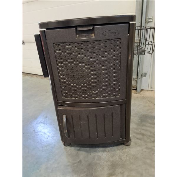 Suncoast Garden Storage Cart and Contents